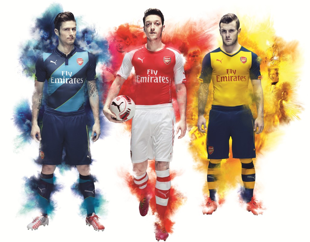 PUMA Launch the Arsenal FC Kit Trilogy for the 2014/15 season